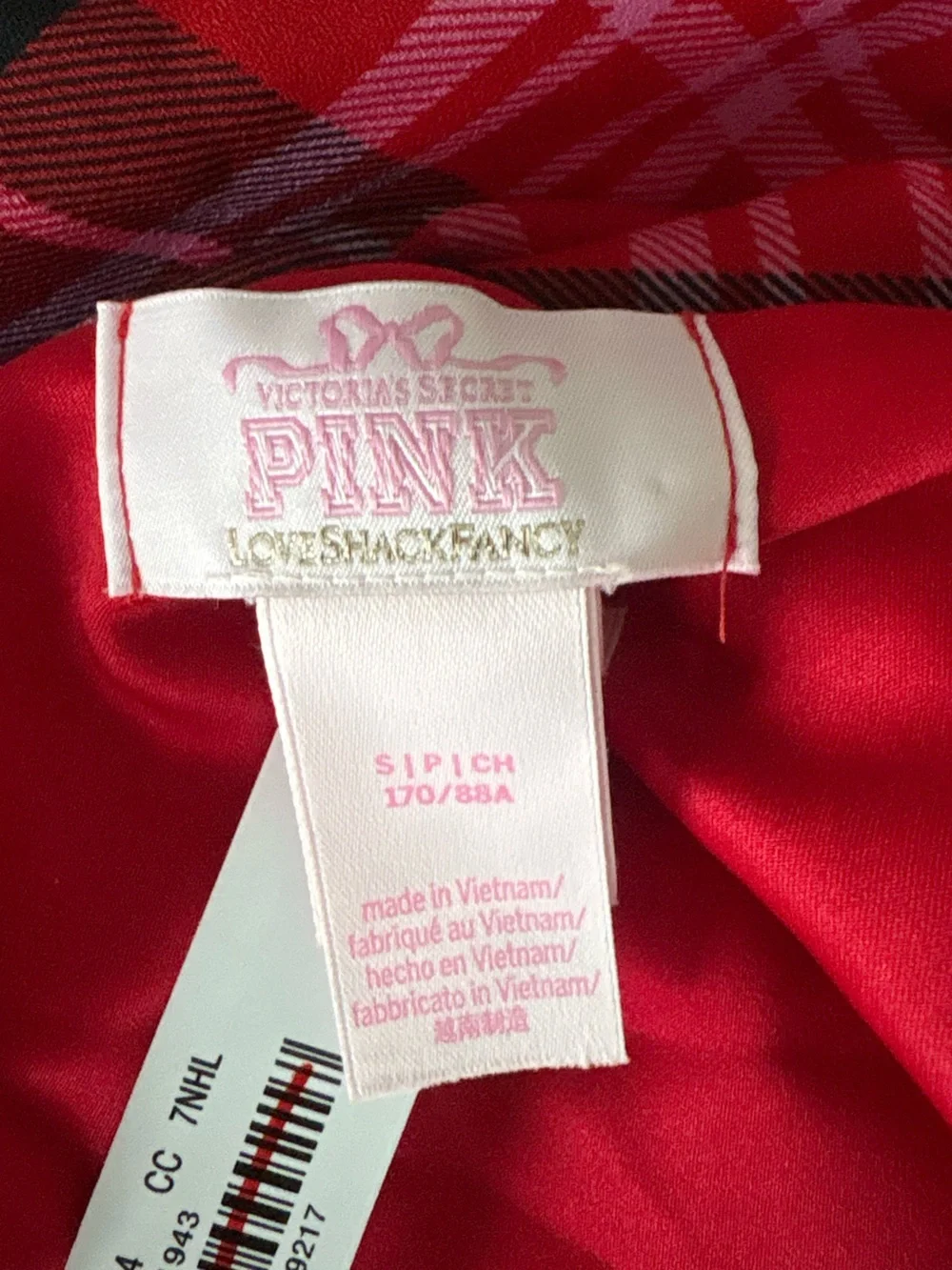 PINK x LoveShackFancy Printed Chiffon Cascade Ruffle Midi Dress SMALL NWT